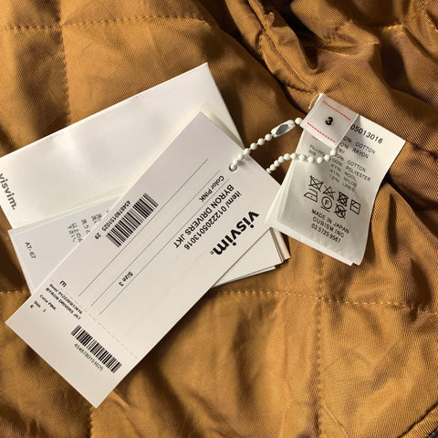 VISVIM Size M Pink Brown Distressed Cotton Bomber Jacket