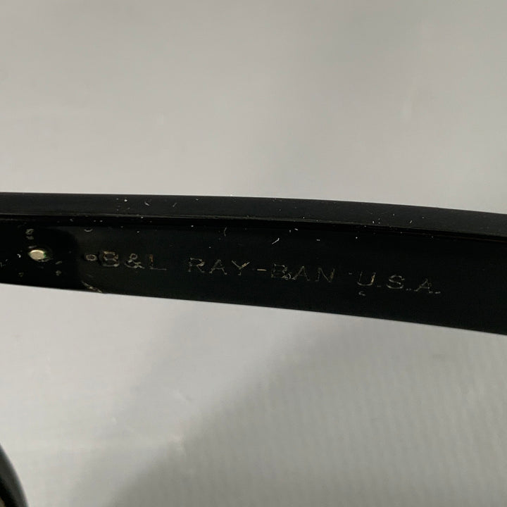 RAY-BAN 1980s Rare Wayfarer II Black Acetate Sunglasses