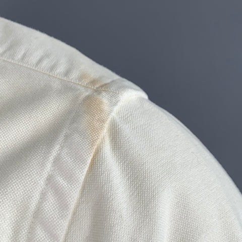 SAULT Size S White Cotton One Pocket Long Sleeve Shirt