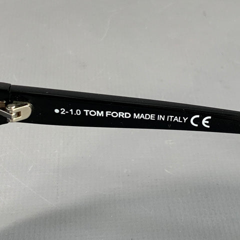 TOM FORD Brenton Black Acetate Pilot Shield Sunglasses