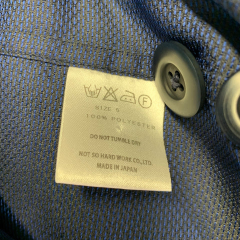 TS (S) Taille L Veste de traque en coton texturé marine à cordon de serrage