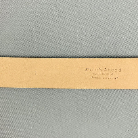 STREETS AHEAD Waist Size L Black Gold Suede Belt