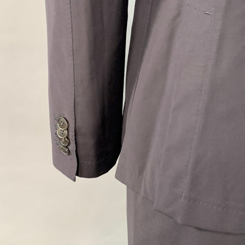 Z ZEGNA Size 42 Regular Navy Wool Notch Lapel Suit