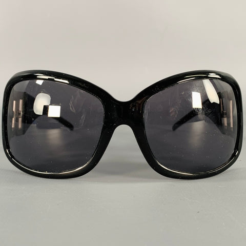 DOLCE & GABBANA Black Silver Rhinestones Sunglasses