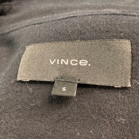 VINCE Chaqueta negra con coderas en mezcla de algodón talla S