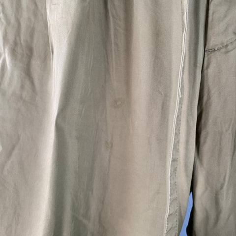 VISVIM Size L Hakama Olive Green Cotton Pleated Belted Button Fly Dress Pants