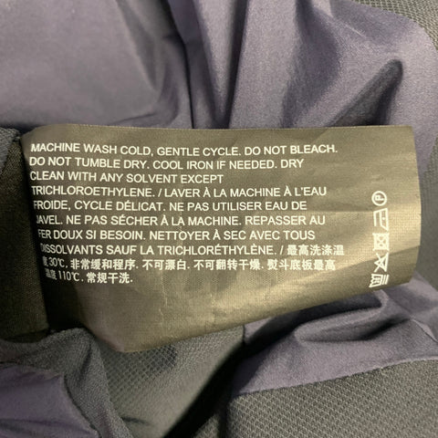 THEORY Size S Brody Navy Nylon Blend Zip Up Jacket