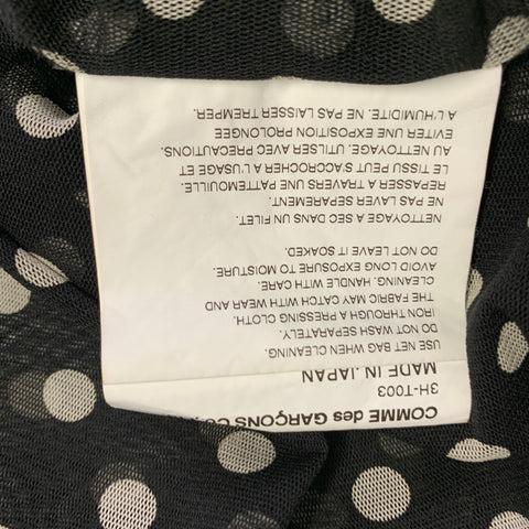 NOIR KEI NINOMIYA Size XS Black White Polka Dot Polyester Turtleneck Pullover