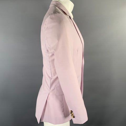 PAUL SMITH Chest Size 38 Lavender Wool Blend Notch Lapel Sport Coat