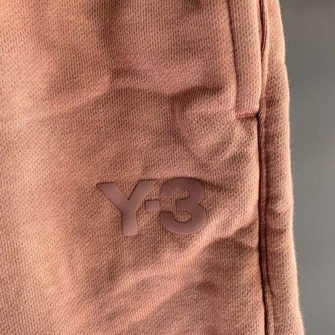 Y-3 Size L Dusty Pink Polyester Blend Sweat Shorts