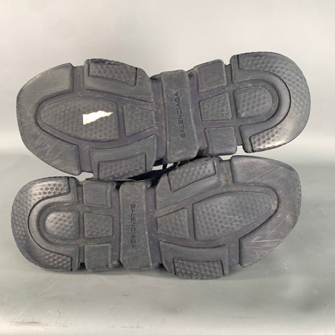 BALENCIAGA Navy Mesh Runner Sneakers