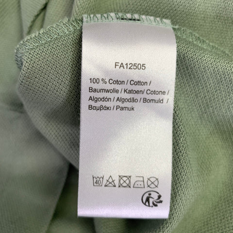 LACOSTE Size M Green Cotton Classic Fit Hidden Buttons Polo