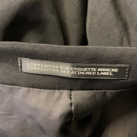 YOHJI YAMAMOTO Chest Size 42 Black Triacetate Blend Double Breasted 34 31 Suit