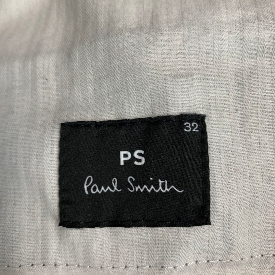 PS by PAUL SMITH Size 32 Black Wool Blend Cuffed Drawstring Casual Pants