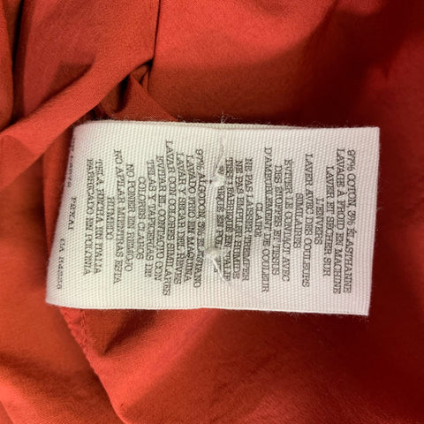 Chemise à manches longues en coton mélangé YMC taille L, couleur brique, une poche