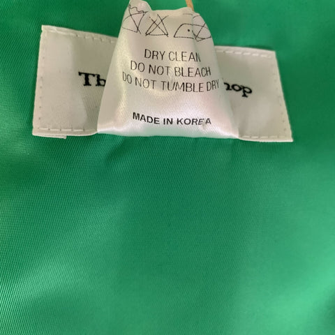 THE FRANKIE SHOP Size XS/S Green Polyester Shirt Jacket Shirt