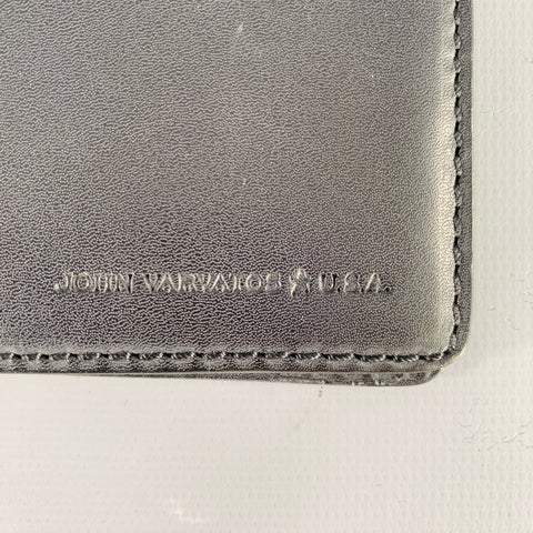 JOHN VARVATOS Black Leather Bifold Wallet