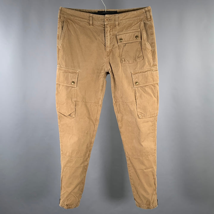BELSTAFF Size 31 Brown Cotton Cargo Casual Pants