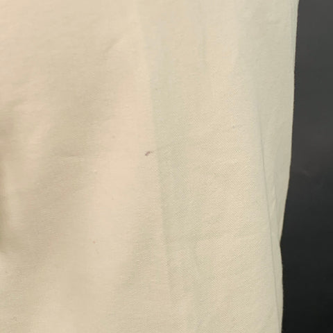 RIVAMONTI Size 4 White Cotton Blend Narrow Leg Dress Pants