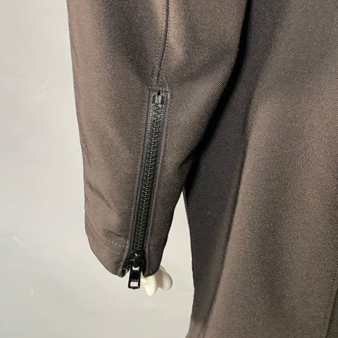 ISSEY MIYAKE Size M Black Polyester Blend High Neck Zip Up Jumpsuit