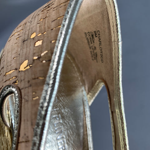 DONALD J PLINER Size 9 Gold Natural Espadrille Pumps