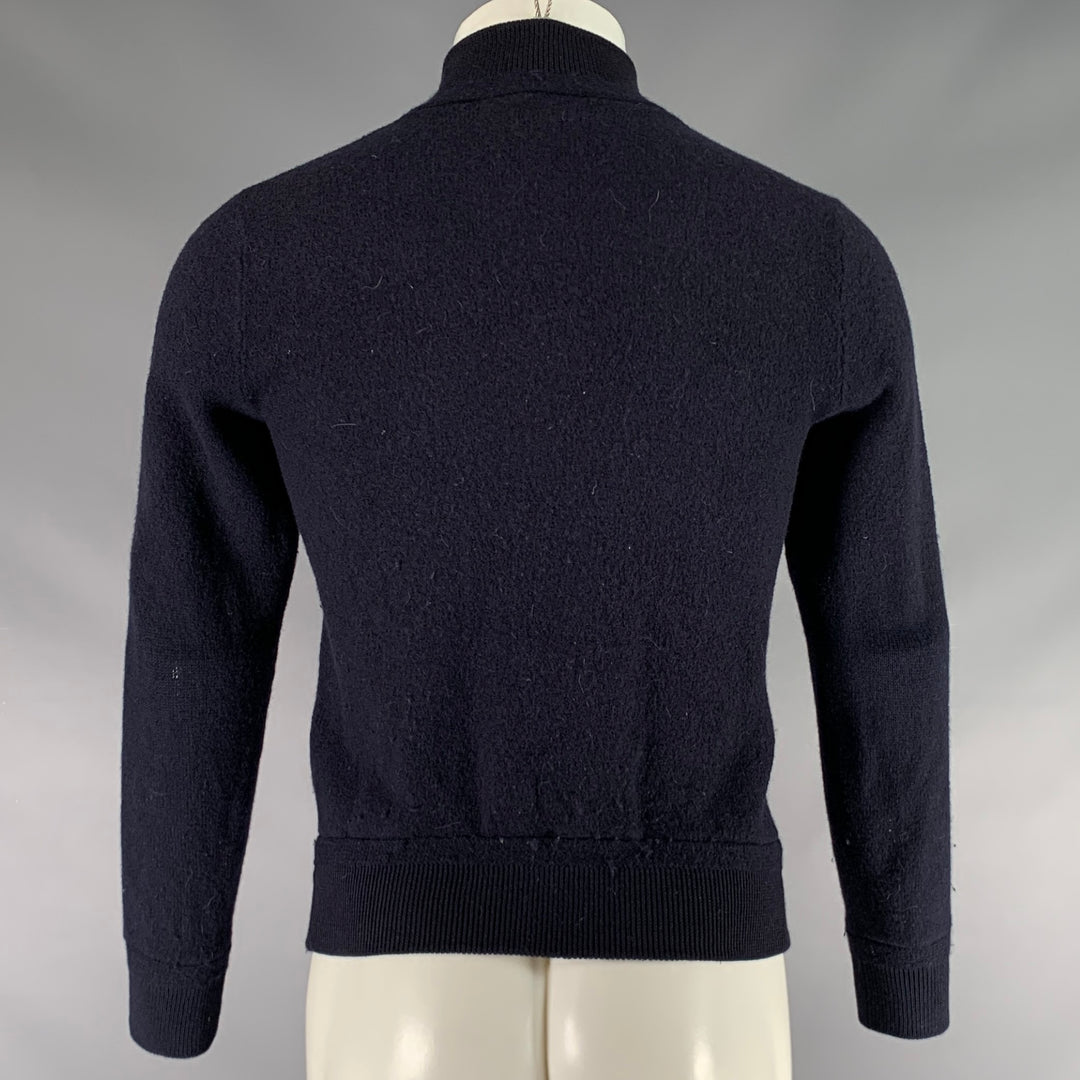 WALLACE & BARNES Size S Navy Merino Wool 2 pockets Cardigan