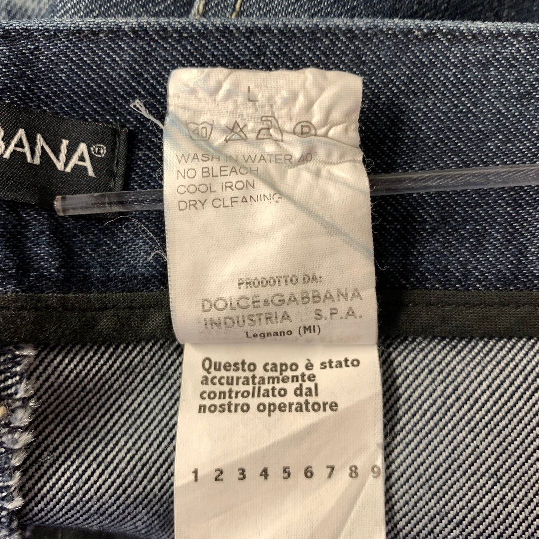 DOLCE & GABBANA Size 30 Navy Indigo Denim Slim Jeans