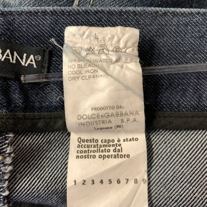 DOLCE & GABBANA Size 30 Navy Indigo Denim Slim Jeans