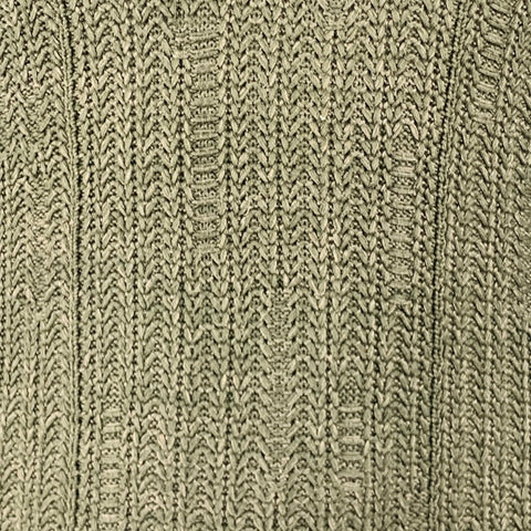 JOHN VARVATOS Jersey Cuello Pico Seda Algodón Punto Verde Talla L