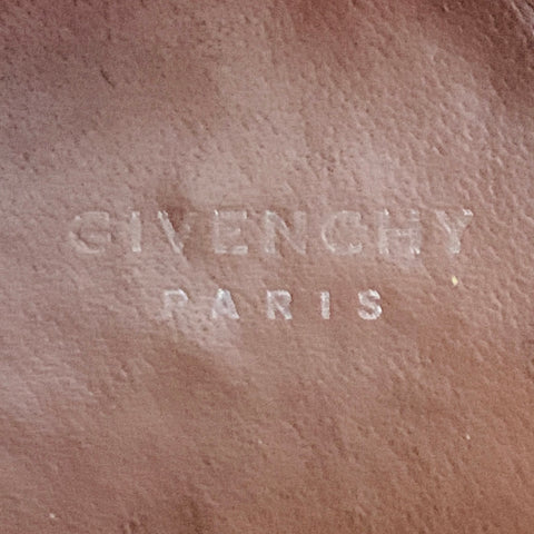 GIVENCHY Size 8 Black Studded Leather Belted Ankle Boots