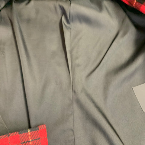 THE KOOPLES Size M Jokers Red Black Yellow Wool Blend Plaid Jacket Blazer