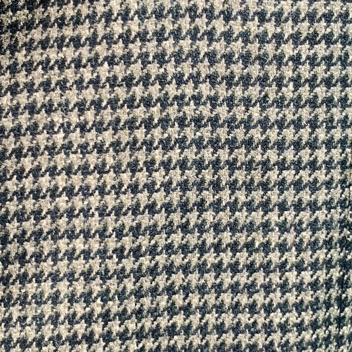 KITON Size 48 Regular Green Sage Houndstooth Cashmere Silk Notch Lapel Sport Coat