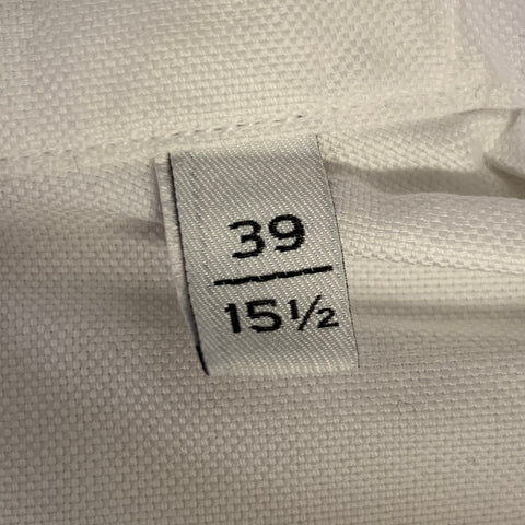 BOGLIOLI Size S White Cotton Cutaway Collar Long Sleeve Shirt