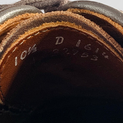 ALLEN EDMONDS Size 10.5 Strand Brown Perforated Suede Cap Toe Oxford Shoes