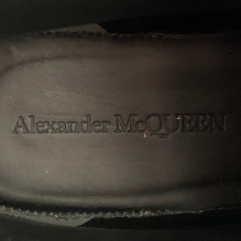 ALEXANDER MCQUEEN Size 9 Black Leather Lace-Up Combat Boots