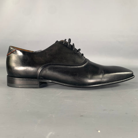 PS by PAUL SMITH Size 8 Black Solid Leather Lace Up Lace Up Shoes