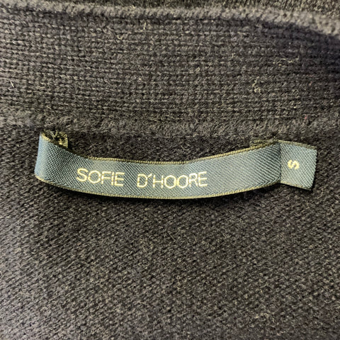 SOFIE D'HOORE Size S Navy Wool Cashmere Long Cardigan