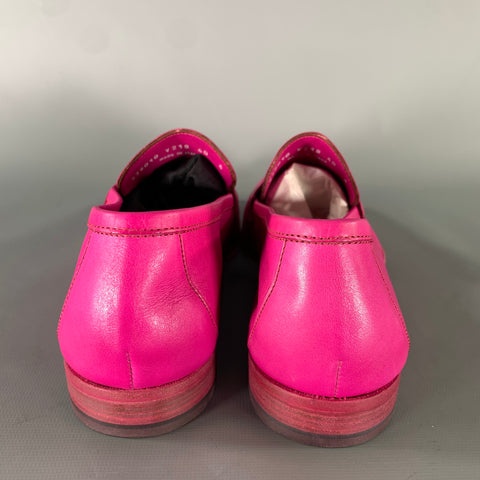 PS by PAUL SMITH Size 7 Pink Leather Slip On Loafers
