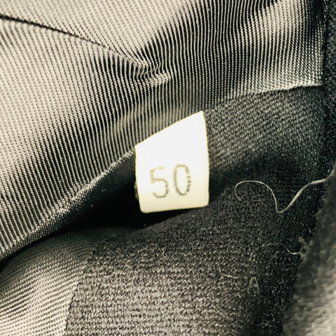 GIANNI VERSACE Size 40 Black Wool Single Breasted Jacket