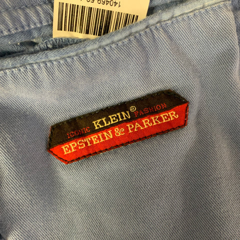 KLEIN EPSTEIN & PARKER Size 40 Blue Lyocel Blend Notch Lapel Sport Coat