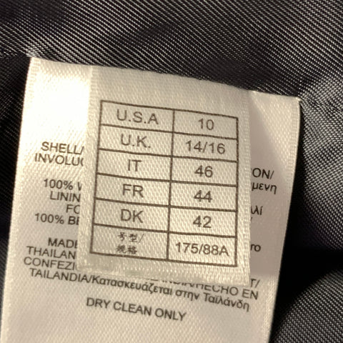 BROOKS BROTHERS Size 10 Grey Tan Wool Plaid Cropped Jacket