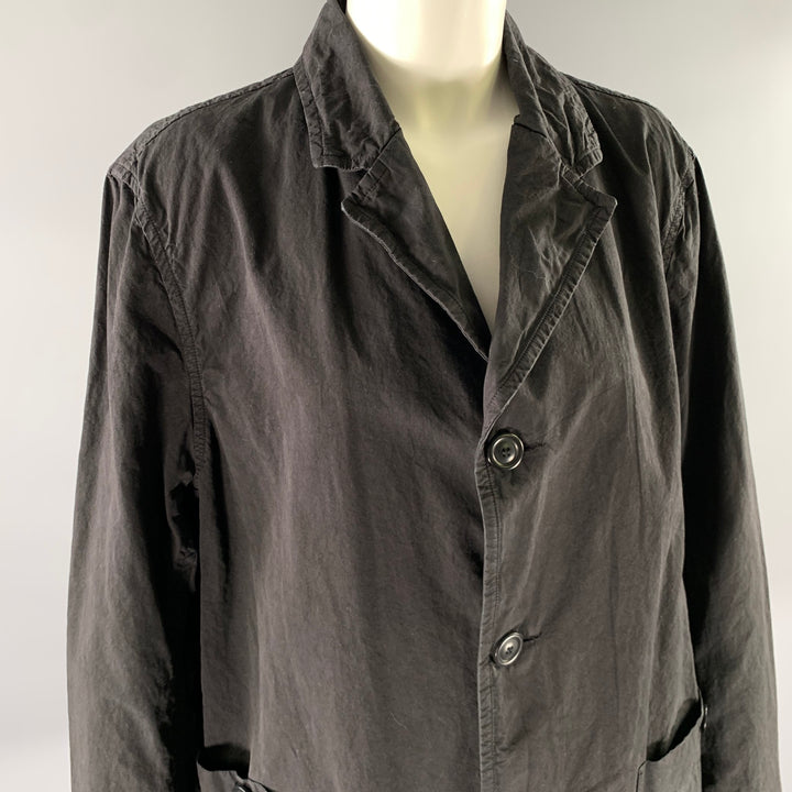 CASEY CASEY Size L Black Cotton Blend Blazer