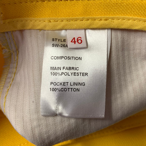 RANDOM IDENTITIES Size 30 Yellow Polyester Casual Pants