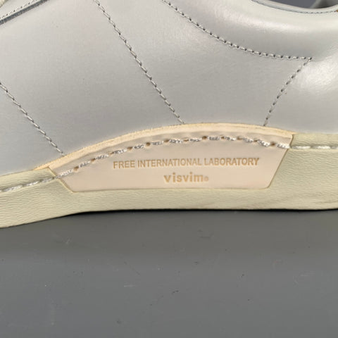 VISVIM Size 9.5 White Leather Lace Up Sneakers