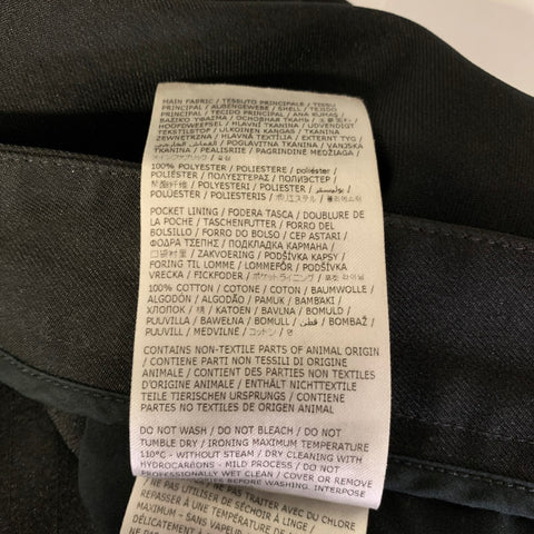 JIL SANDER Size 34 Black Polyester Elastic Waistband Pants