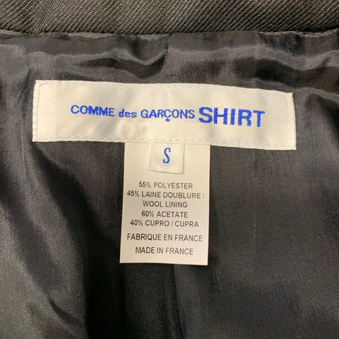 COMME des GARCONS SHIRT Chest Size S Black Polyester / Wool Sport Coat