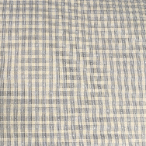 Chemise ETON en coton à carreaux bleu clair et blanc, taille S, col italien, manches longues
