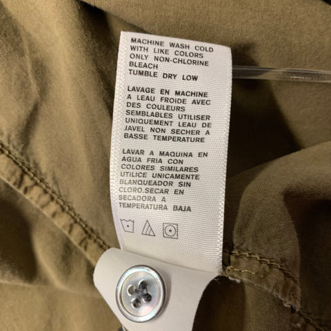 JAMES PERSE Size XS Green Olive Cotton Button Up Long Sleeve Shirt