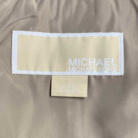 MICHAEL by MICHAEL KORS Size L Beige Polyester Hooded Jacket