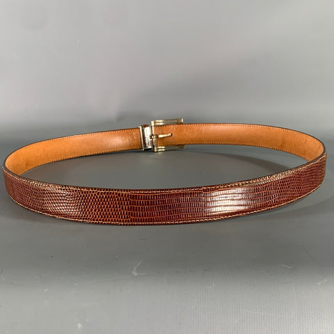MARTIN DINGMAN Brown Lizard Belt